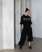 Koneco Pintuck Wide Jogging Pants