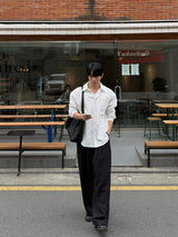 Cove embossed stripe shirt
