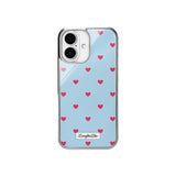 [MADE]blue love dot Standard Glass phonecase