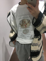 スノーマンオーバーサイズTシャツ (4 Colors)