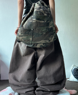 HIGH QUALITY 🩶 ASYMMETRIC RIVET POCKET BALLOON WASHED DENIM 🩶🤎 - 2 COLORS, 2 SIZES