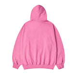 24FW LETTERING RABBIT HOODIE DARK PINK