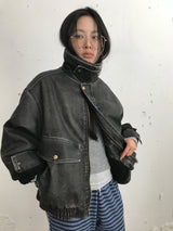 [MD Pick] グランジレザーマスタングジャケット (2color)