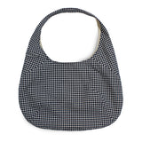 Reversible Check Tote Bag (Ivory)