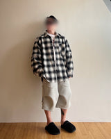 AEバックワードスウェットパンツ_メランジグレー