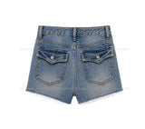 Perry Back Pocket Short Denim Shorts