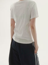 Terry round short-sleeve T-shirt -3C