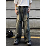 #B2411 retro design denim jeans (2 colors)