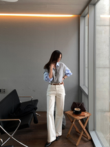 Lucain 307 Cotton Spandex Wide Pants / 5 colors