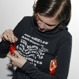 Span skinny hoody Charcoal