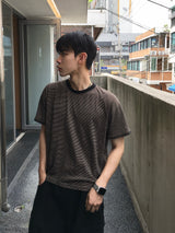 Marvin Crop Stripe Short Sleeve T-Shirt 3C