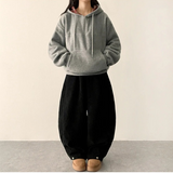 サンドコーデュロイサイドピンタックワイドパンツ