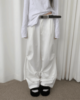 Motion 2WAY Snap Pintuck Wide Banding Long Pants (4 colors)