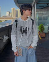 フライフード長袖Tシャツ (グレー)