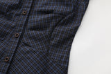 Classic Square Collar Check Shirt