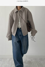 [Quilted lining/unisex] News Overfit Blouson Jacket