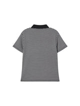 STRIPE COLLAR TEE (LIGHT PURPLE)