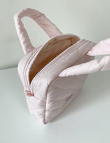 chain quilting pink bag