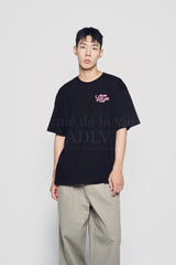 24FW GRAFFITI WORLD TOUR SCRIPT LOGO SHORT SLEEVE T-SHIRT BLACK 