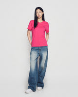 25FW WOMAN スクリプトロゴプリント半袖Tシャツ