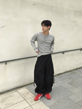 Looker Shirring Cargo Cotton Pants 3C