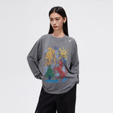 FMACM ボードアンドマッド 24AW クレヨンハンドペインティドカウホースコンフォータブルスキンフレンドリー長袖Tシャツ