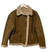 (100% SHEEPSKIN🐑🤎) 2 COLORS キュートフェミニンバターセミショートマウンテンコート