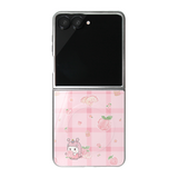 [MADE]Peach TTURUBY MagSafe Glass Bumper Phone Case for ZFlip