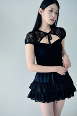 Love blossom skirt (Black) 