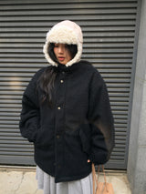Odd Boucle High Neck Jacket (2color)