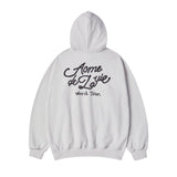 24FW ワールドツアースクリプトロゴフーディー グレー