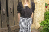 Ruffle long skirt_check