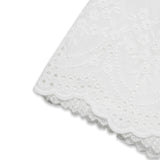 スカラップバンドスカート(White)