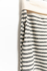 stripe fleece banding pants(2colors)