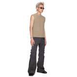 BEUTER® GREY MELANGE FLARE TROUSERS / BEUTER® グレーメランジ フレアトラウザーズ