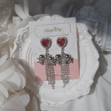 Party Ribbon Princess Piercing - Rosepink/Silver Color