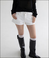 Moa back pocket cotton shorts