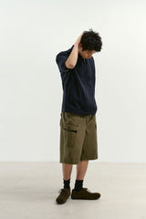 Monkey Pockets Cargo Shorts (Washed Khaki)