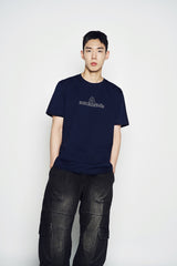 25SS ラウンディングシンボルロゴ半袖Tシャツ ダークネイビー