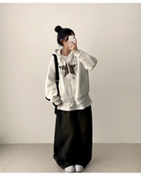 Suffle Star Vintage Two-Way Hooded Zip-Up