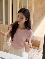 Pastel Summer Raglan Short Sleeve Knit (5color)