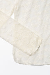 Layered lace blouse_ivory