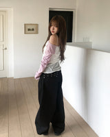 Porty Studded Belted Balloon Pants