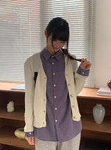 カンパ Vネック ニットカーディガン