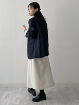 Edel Pintuck Flare Long Skirt