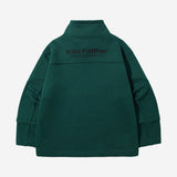 Cotton Napping Turtle String Sweat Shirt - GREEN