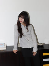 ピンドットシャツ (GREY)