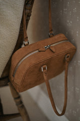 ブローチバッグ SUEDE CARAMEL