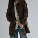 [Roante] Suede Collar Jacket - 2 Colors