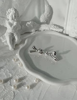 [Choi Yena, IVE Leeseo Piercing] Dalia Ribbon Piercing - Silver Color
